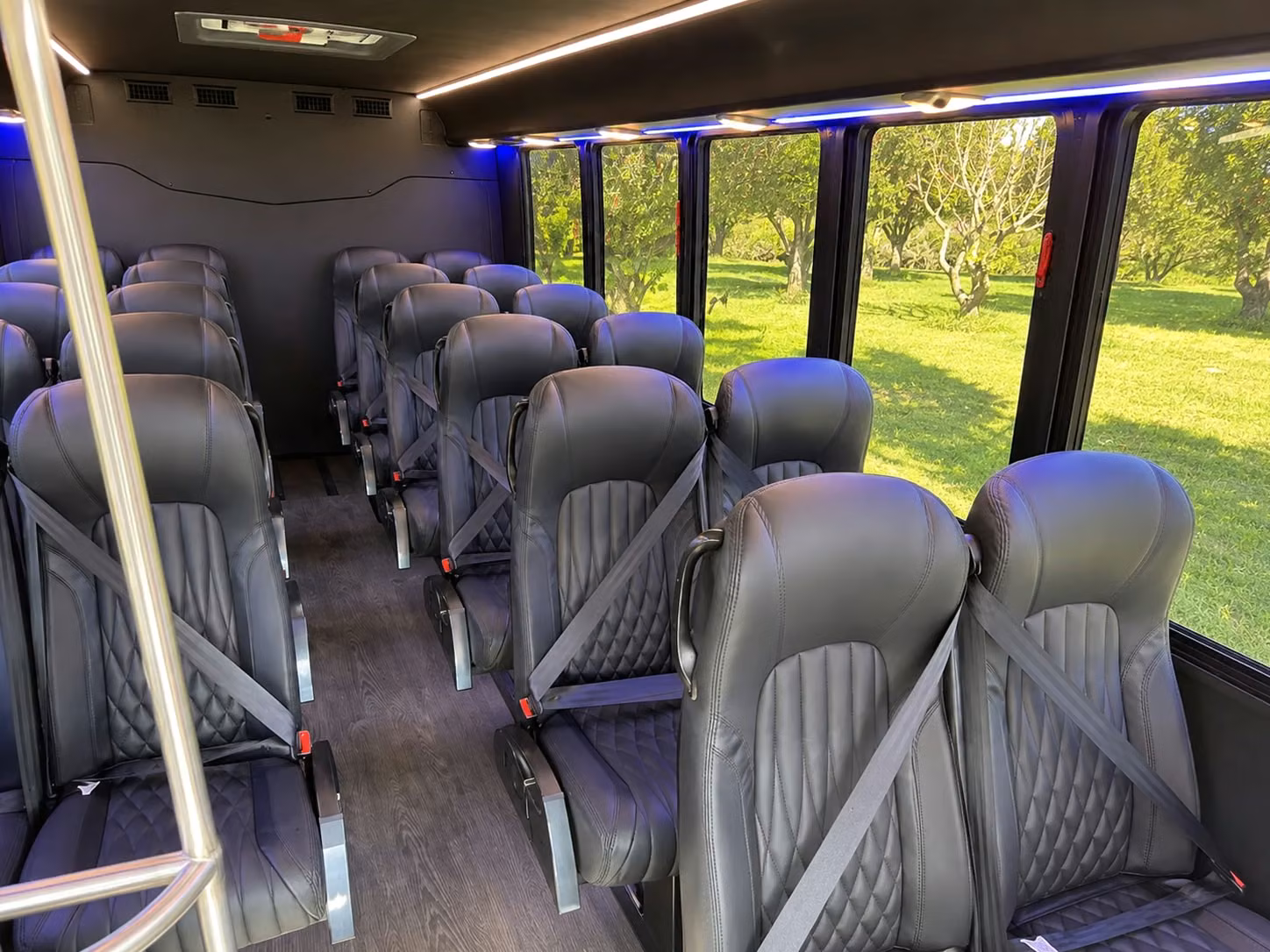 18 passenger minibus interior