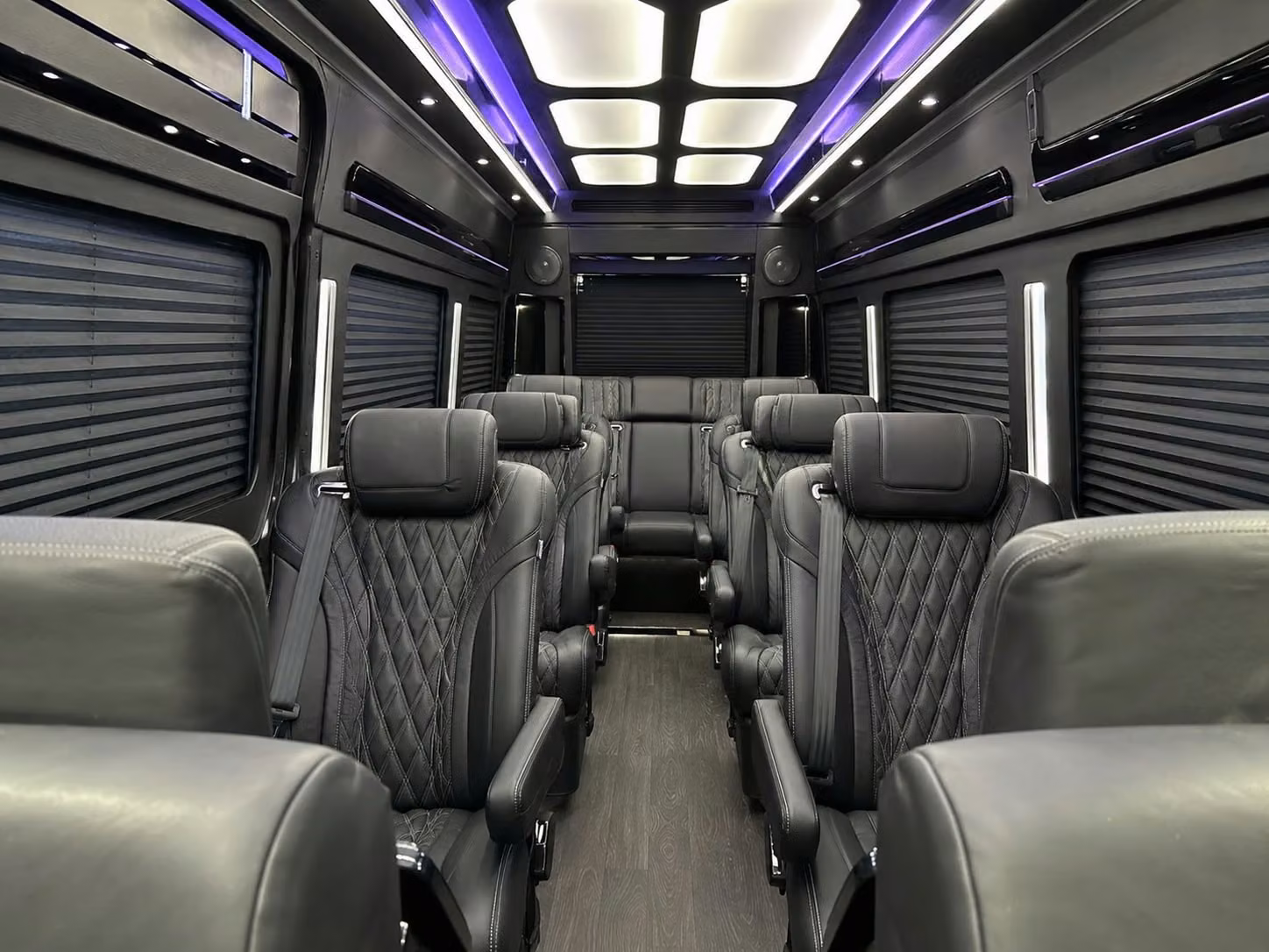 sprinter van with driver inside